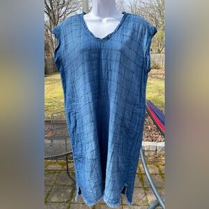 Cloth& Stone Frayed Tunic Dress, Size L